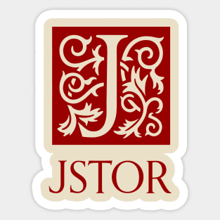 JSTOR Maroon Sticker